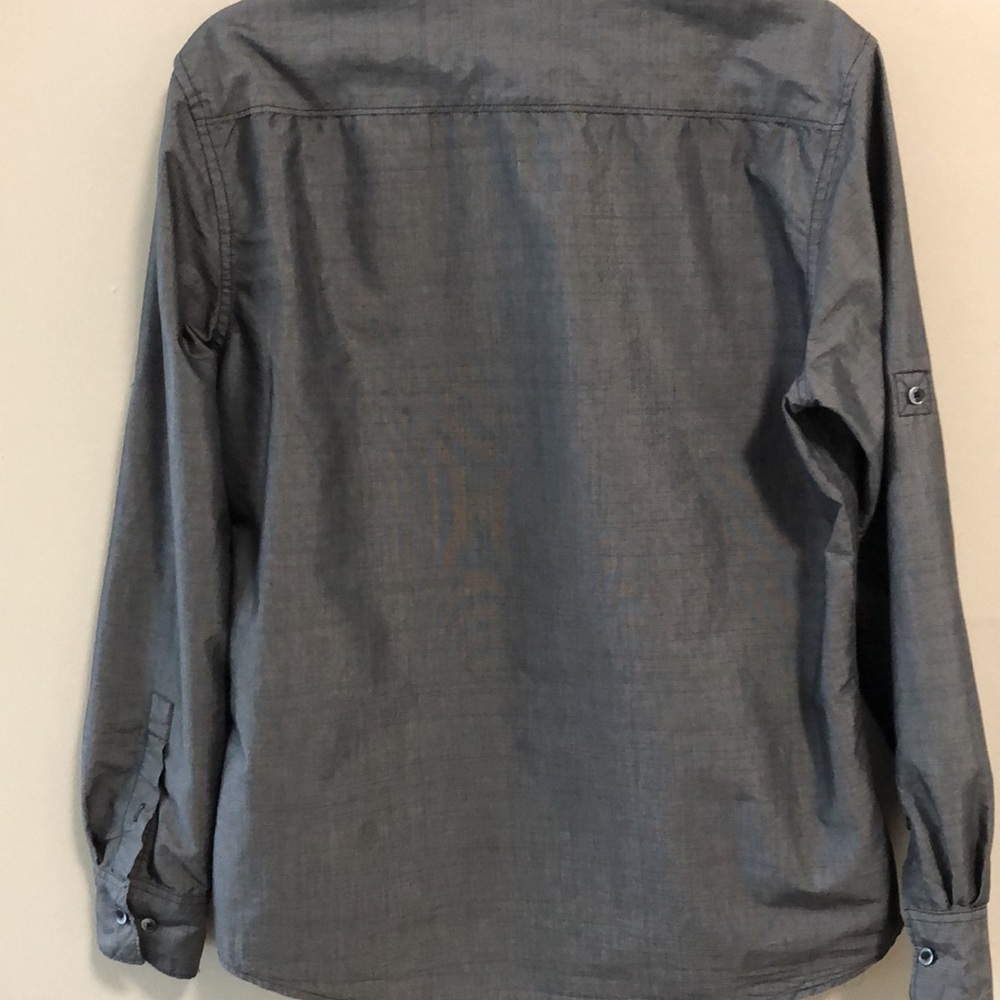 PD&C Men’s Button down Shirt Top SZ M Gray - Picture 5 of 8